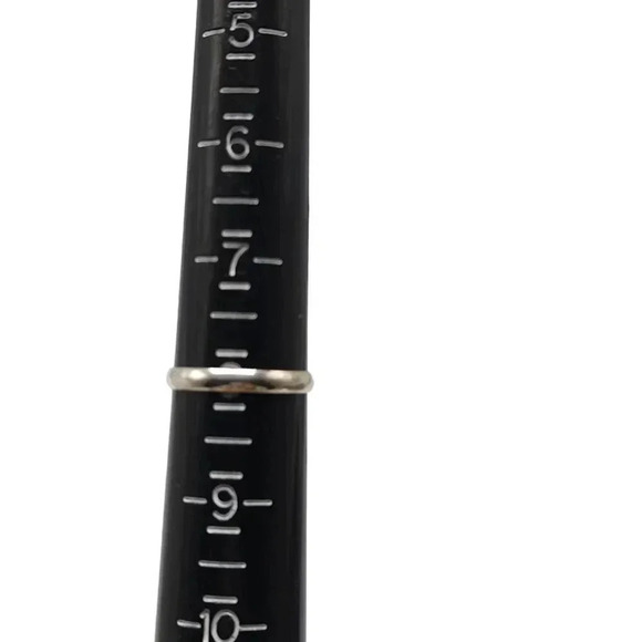 Green Chrysoprase Round Handmade Ring Size 8 Silver Tone Vintage - Picture 5 of 6